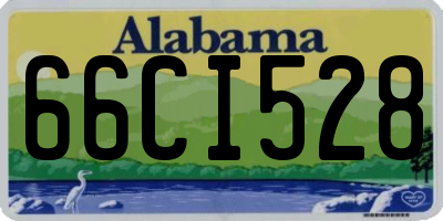 AL license plate 66CI528