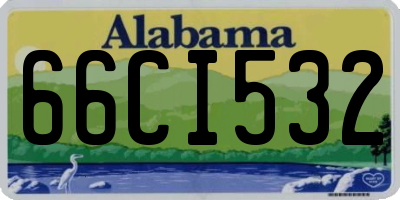 AL license plate 66CI532