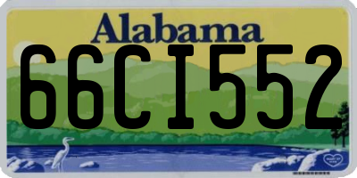 AL license plate 66CI552