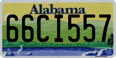 AL license plate 66CI557