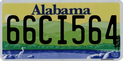 AL license plate 66CI564