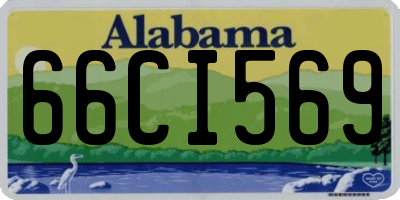 AL license plate 66CI569