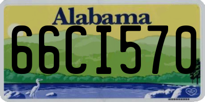 AL license plate 66CI570