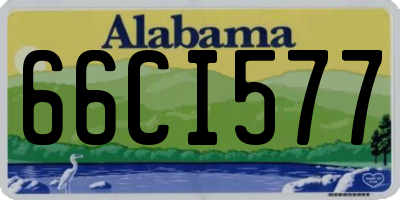 AL license plate 66CI577
