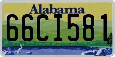 AL license plate 66CI581