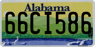 AL license plate 66CI586