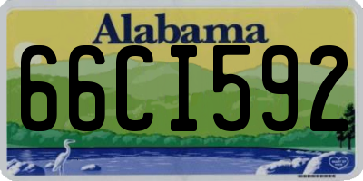 AL license plate 66CI592