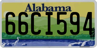 AL license plate 66CI594