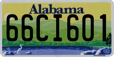 AL license plate 66CI601