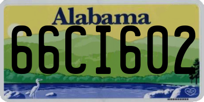 AL license plate 66CI602
