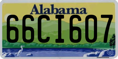 AL license plate 66CI607