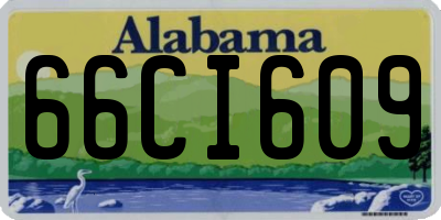 AL license plate 66CI609