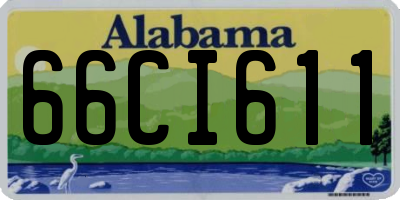 AL license plate 66CI611