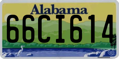AL license plate 66CI614