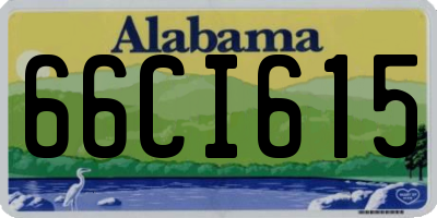 AL license plate 66CI615