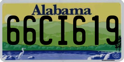 AL license plate 66CI619