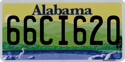 AL license plate 66CI620