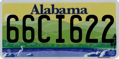 AL license plate 66CI622