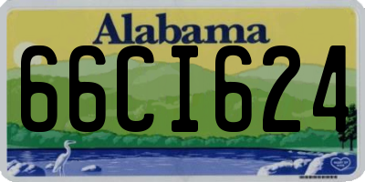 AL license plate 66CI624