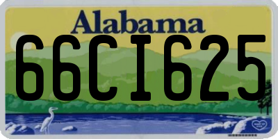 AL license plate 66CI625