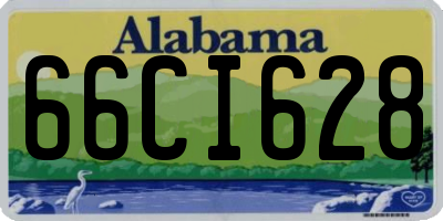 AL license plate 66CI628