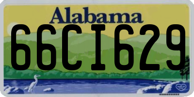 AL license plate 66CI629