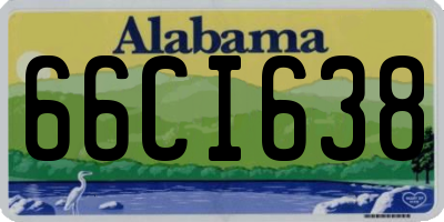 AL license plate 66CI638