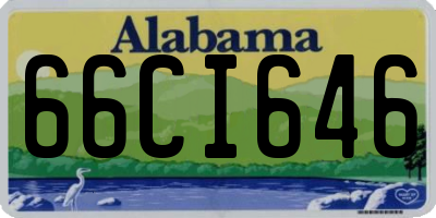 AL license plate 66CI646