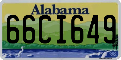 AL license plate 66CI649