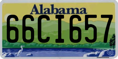 AL license plate 66CI657