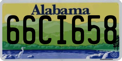 AL license plate 66CI658