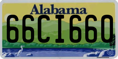 AL license plate 66CI660