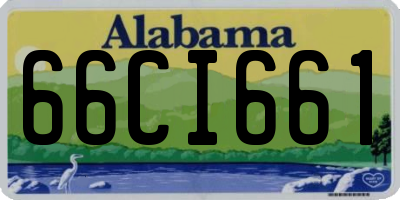 AL license plate 66CI661
