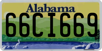 AL license plate 66CI669