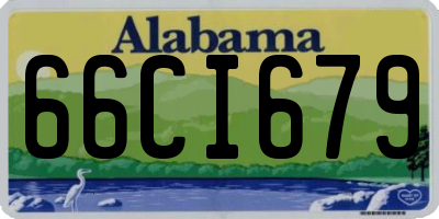 AL license plate 66CI679