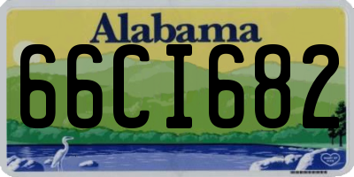 AL license plate 66CI682