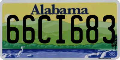 AL license plate 66CI683
