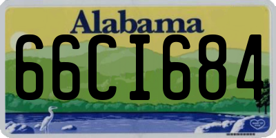 AL license plate 66CI684