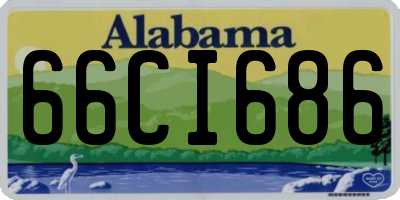 AL license plate 66CI686