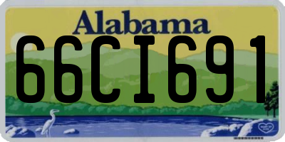 AL license plate 66CI691