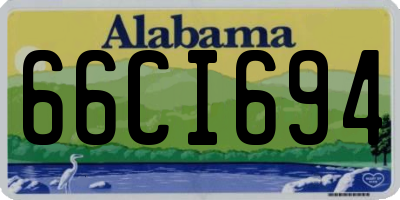AL license plate 66CI694