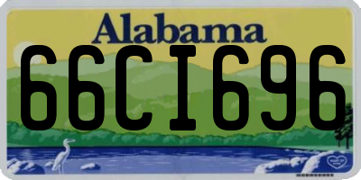 AL license plate 66CI696