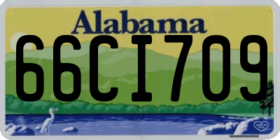 AL license plate 66CI709