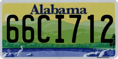 AL license plate 66CI712