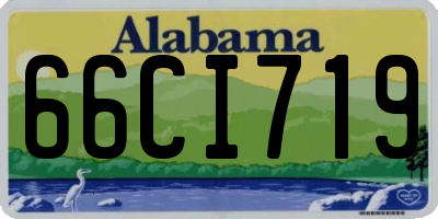 AL license plate 66CI719