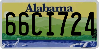 AL license plate 66CI724