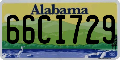 AL license plate 66CI729