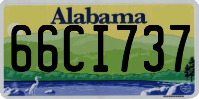 AL license plate 66CI737