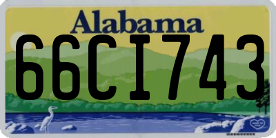 AL license plate 66CI743