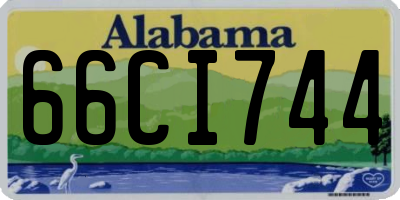 AL license plate 66CI744